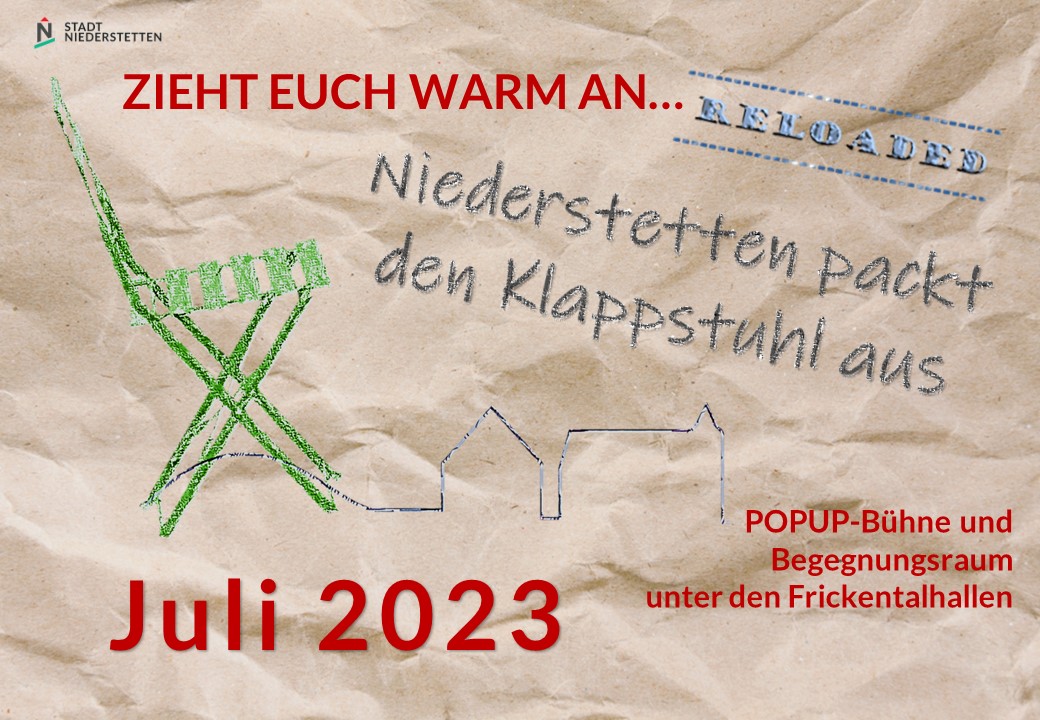 "Niederstetten packt den Klappstuhl aus" 07.07.2023 bis zum 23.07.2023